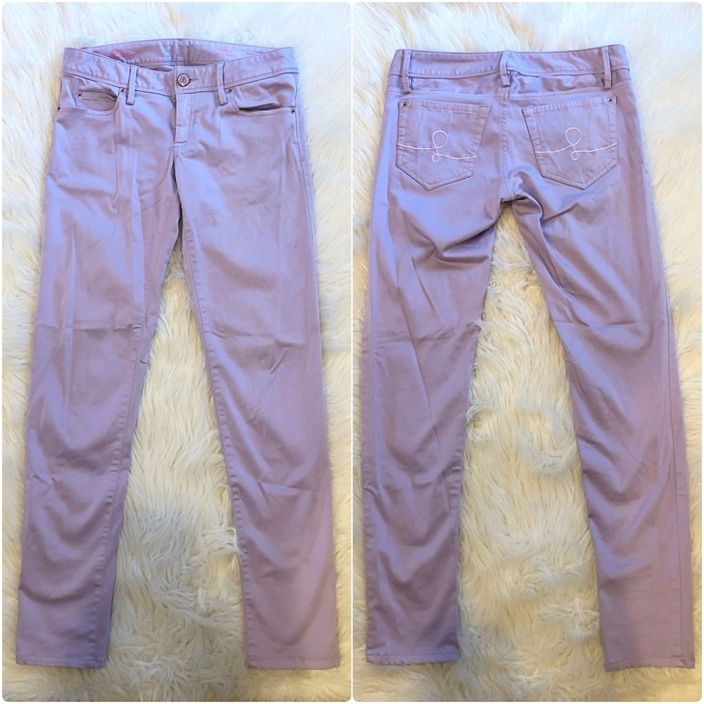 🚫SOLD🚫Lilly Pulitzer Lilac Sateen Worth Skinny - Picture 3 of 8